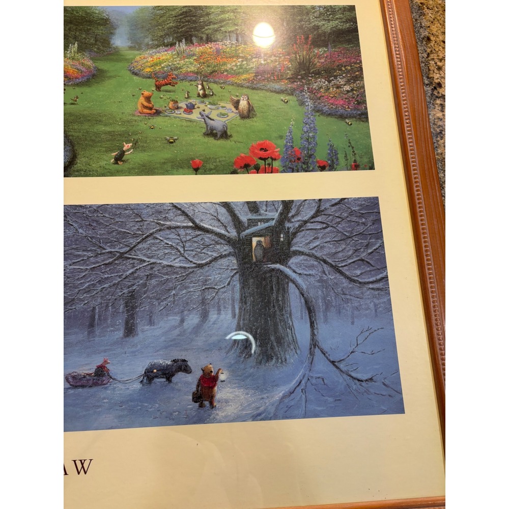 Peter Ellenshaw The Four Seasons of Winnie The Pooh Framed Art Print 38.5x26.5 - Picture 9 of 15